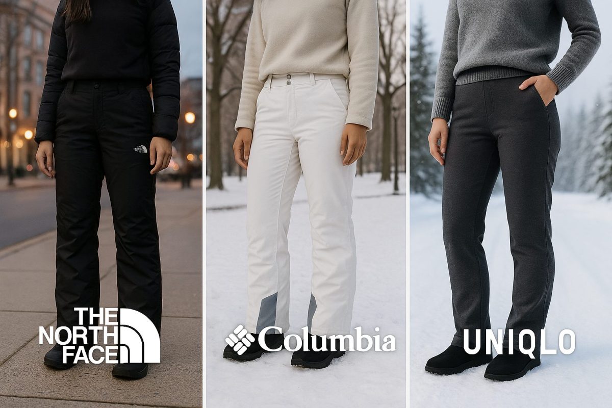 กางเกงกันหนาวจากแบรนด์ดัง The North Face, Columbia, และ Uniqlo