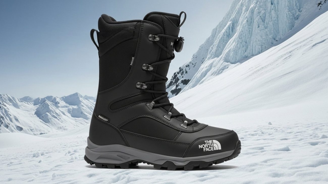 รองเท้าลุยหิมะ The North Face สีดำ กันลื่น กันหิมะ