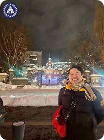 รีวิวผู้ชายเช่าเสื้อกันหนาวเที่ยวทำเนียบรัฐบาลซัปโปโร ฮอกไกโด ญี่ปุ่น