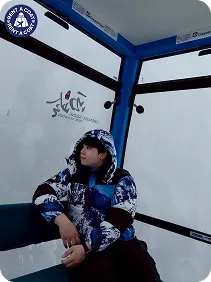 รีวิวผู้ชายเช่าแจ็คเก็ตกันหนาว Puffer นั่งกระเช้าลอยฟ้าชมวิวหิมะ