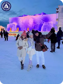 รีวิวลูกค้าเช่าเสื้อกันหนาว เที่ยวเทศกาลหิมะซัปโปโร ฮอกไกโด ญี่ปุ่น